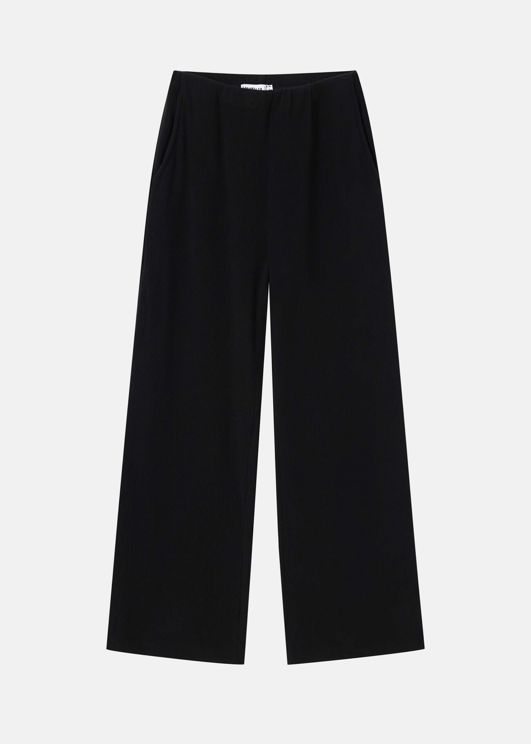 6225208030601-a Women Striped Fabric Trouser - Image 1