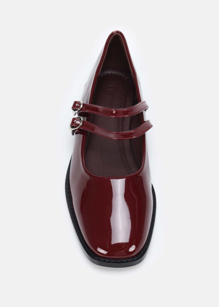 Women Patent Leather Ballerina Shoes - Image 3