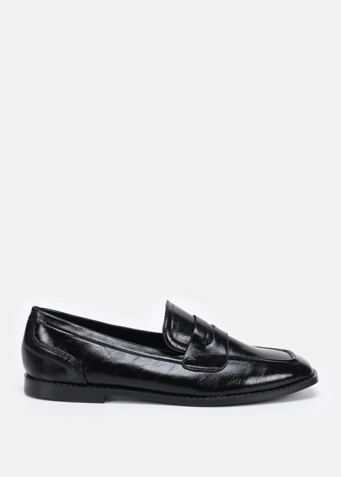 Women Patent Leather Ballerina Shoes - Image 1