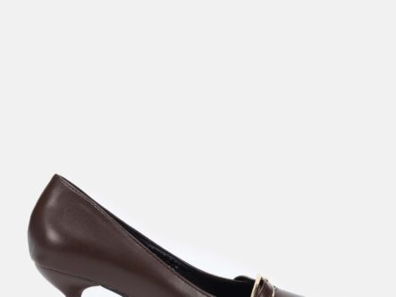 Women Leather Heels Shoes