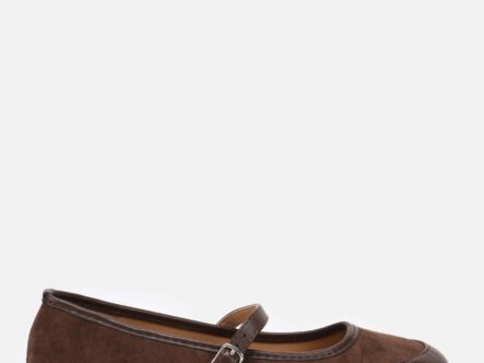 Women Suede and Leather Ballerina Shoes