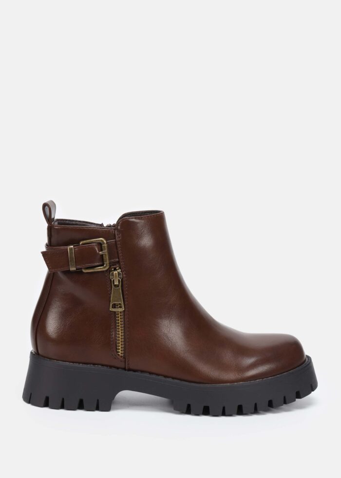 Women Leather Ankle Boots - Image 1