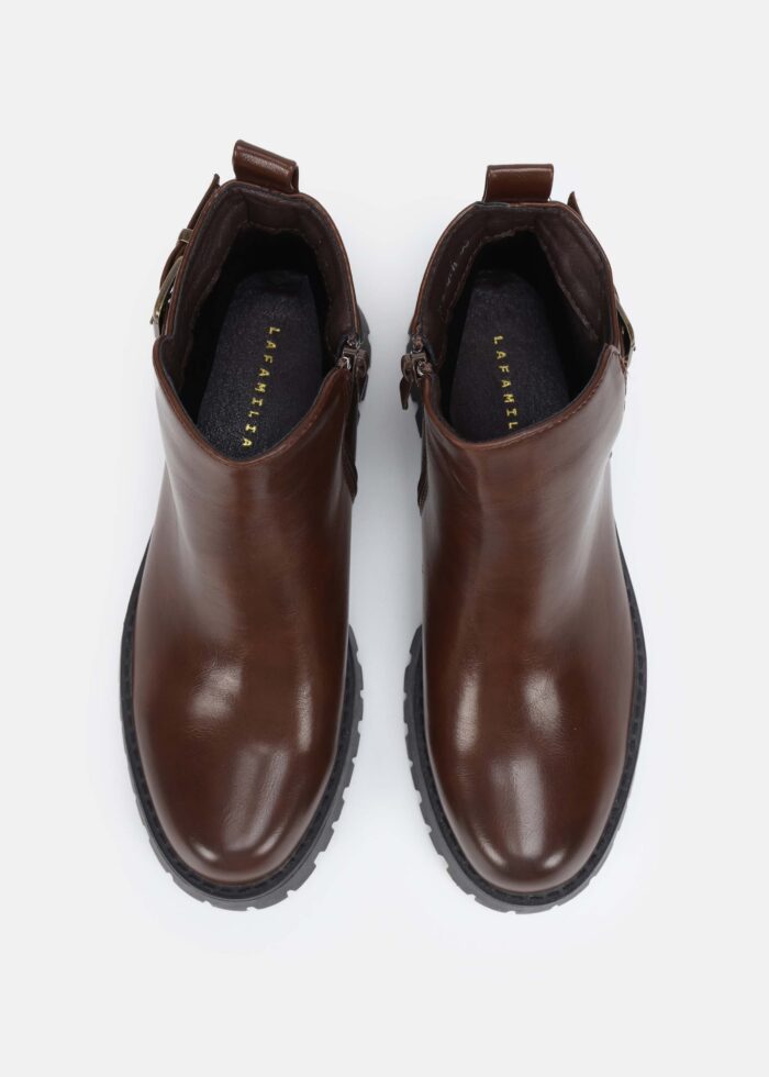 Women Leather Ankle Boots - Image 4