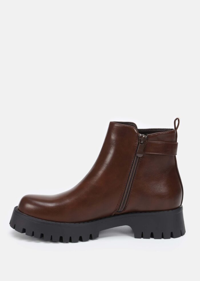 Women Leather Ankle Boots - Image 5