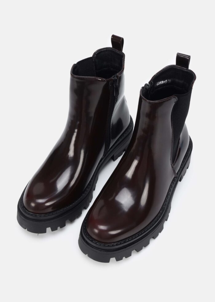 Women Patent-Leather Ankle Boots - Image 2