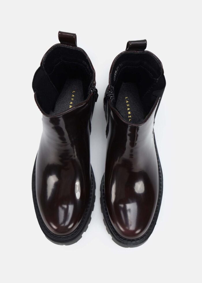Women Patent-Leather Ankle Boots - Image 4