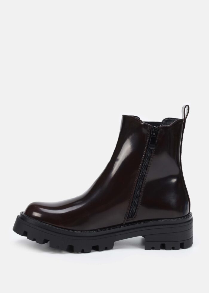 Women Patent-Leather Ankle Boots - Image 5