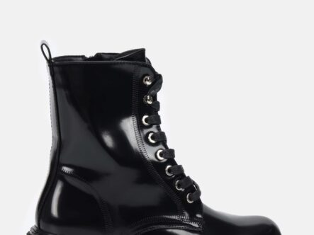 Women Patent-Leather Ankle Boots