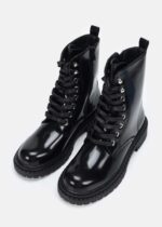 Women Patent-Leather Ankle Boots - Image 2