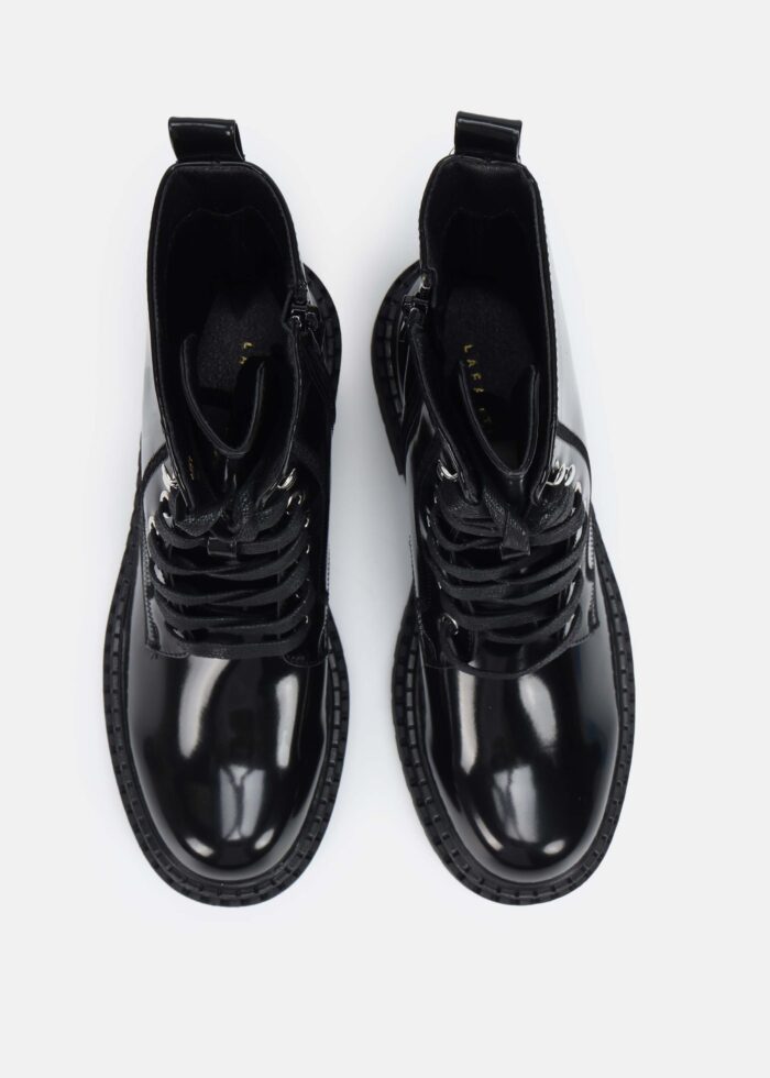 Women Patent-Leather Ankle Boots - Image 4