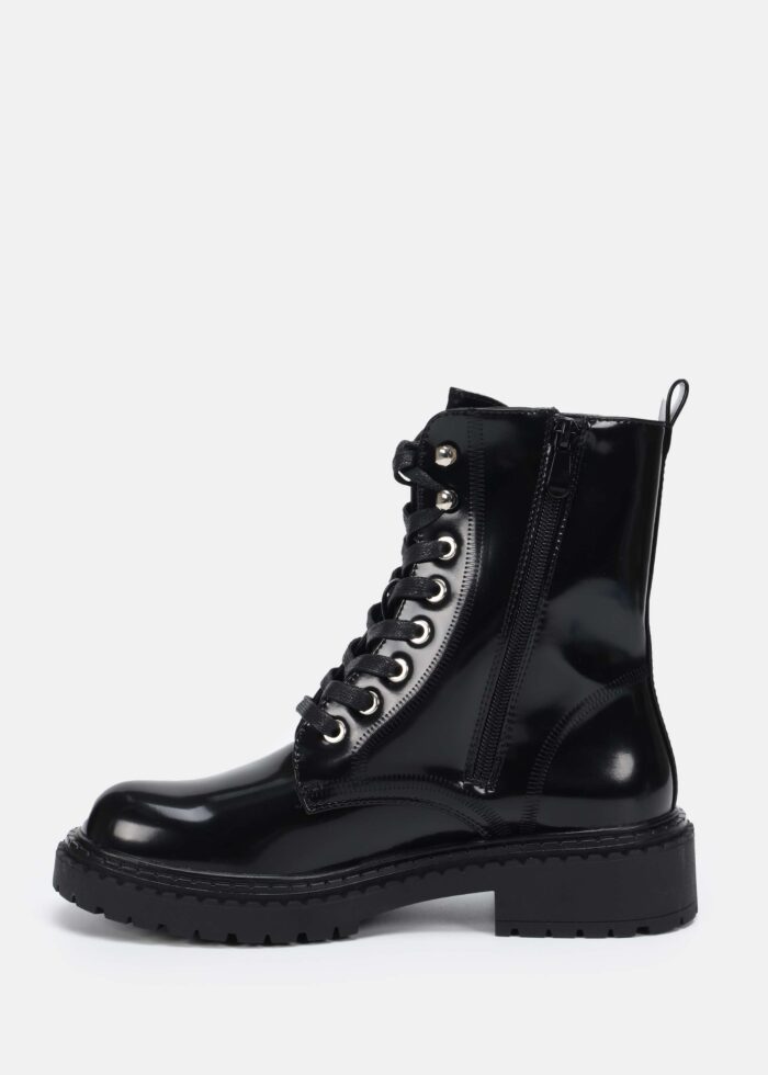 Women Patent-Leather Ankle Boots - Image 5