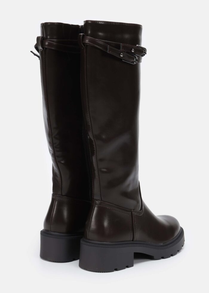 Women Leather Knee-High Boots - Image 4