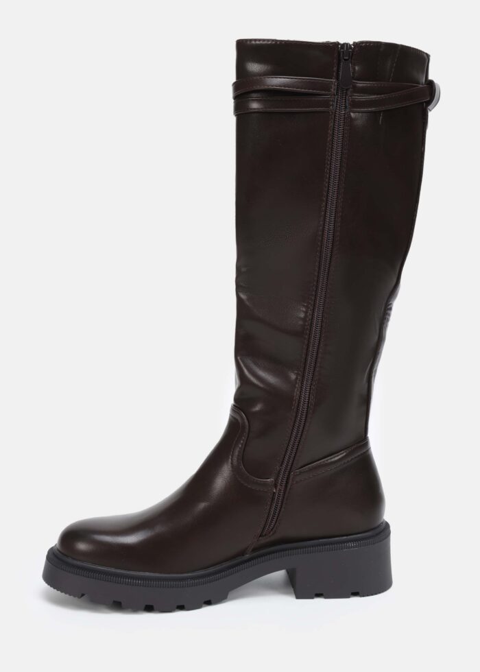 Women Leather Knee-High Boots - Image 5