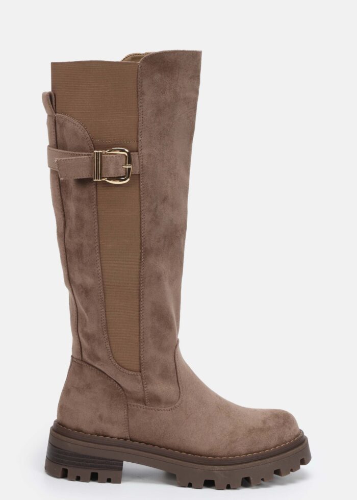 Women Suede Knee-High Boots - Image 1