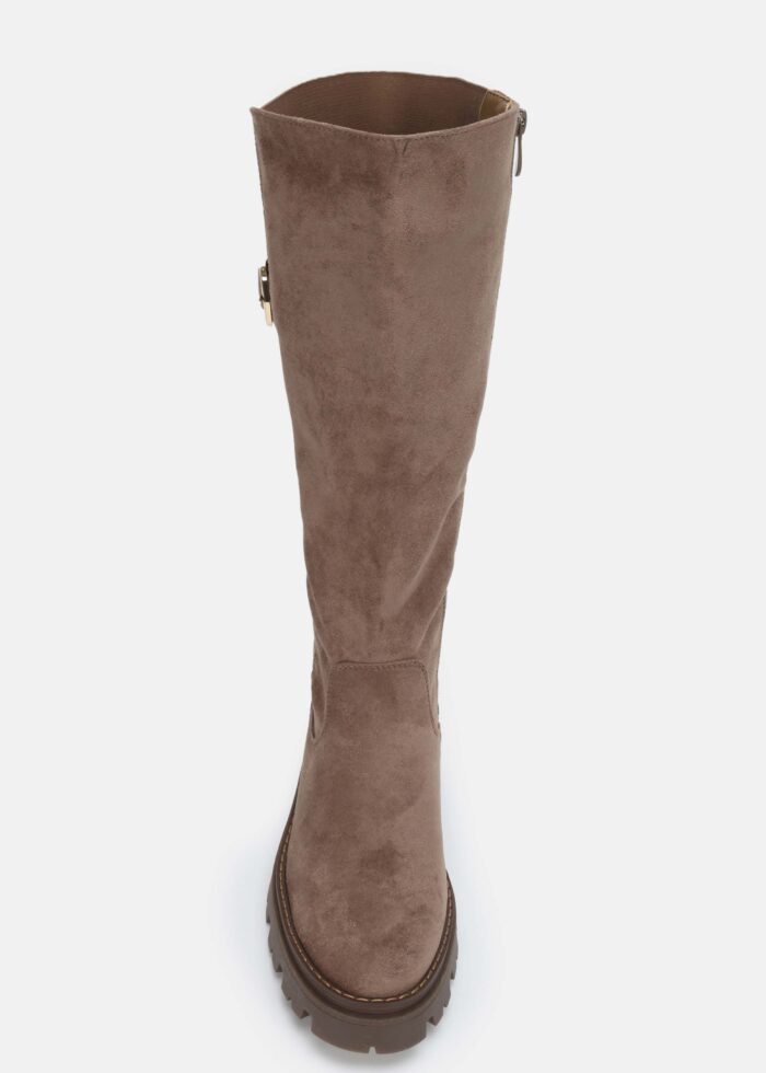 Women Suede Knee-High Boots - Image 3