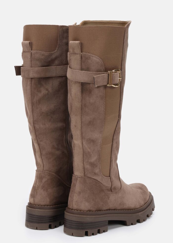 Women Suede Knee-High Boots - Image 4