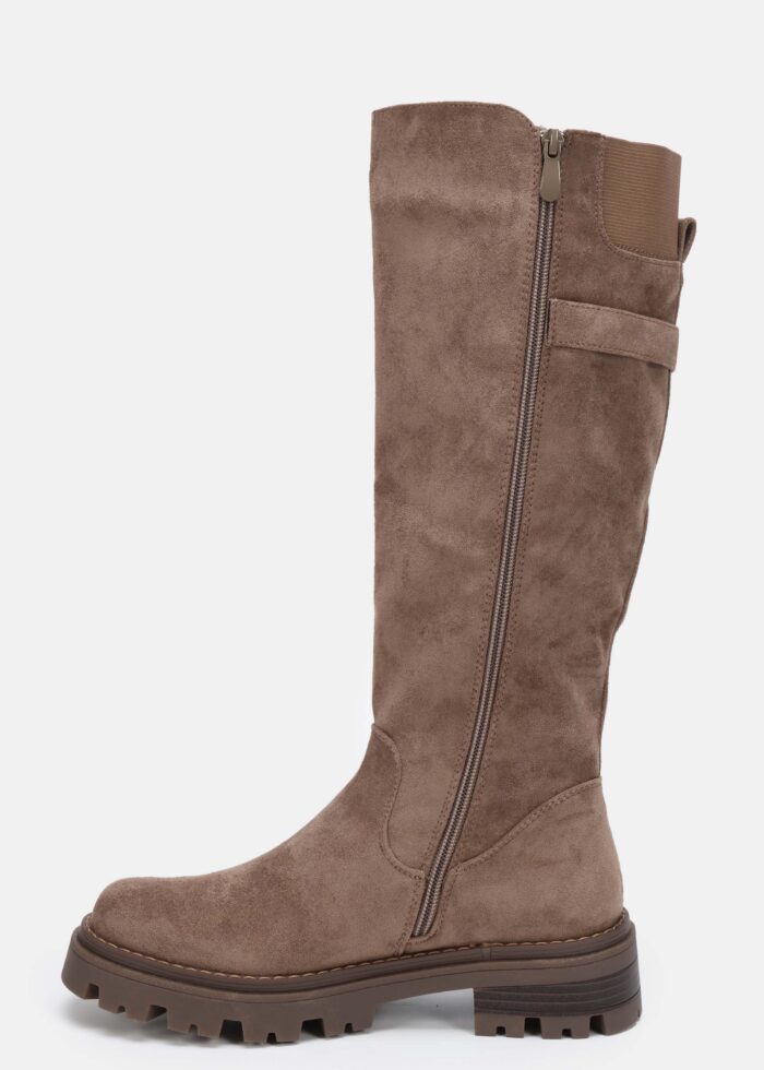 Women Suede Knee-High Boots - Image 5