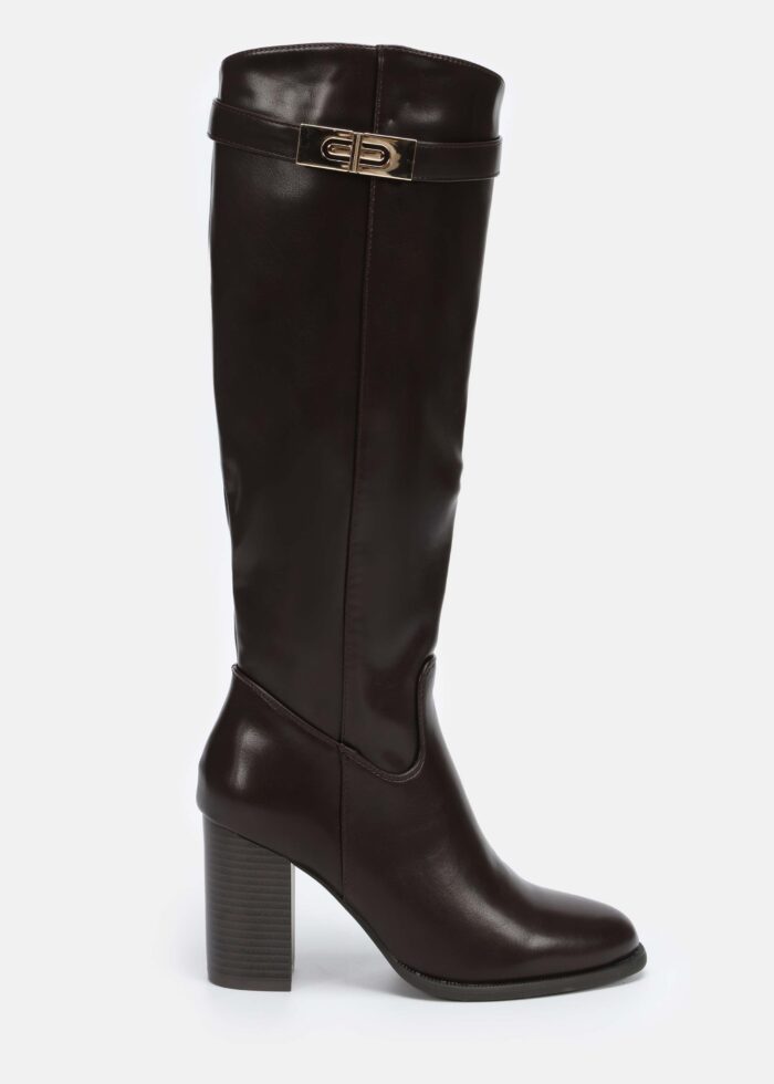 Women Leather Knee-High Boots - Image 1