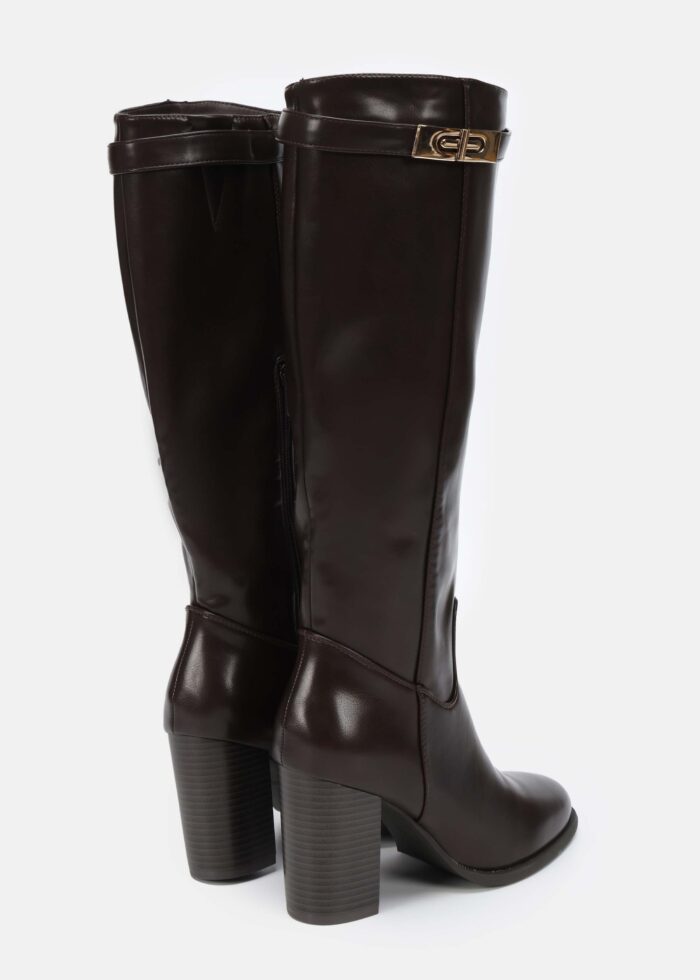 Women Leather Knee-High Boots - Image 4