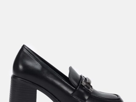 حذاء كعب نسائي جلد