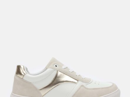 حذاء رياضة نسائي جلد وشامواه