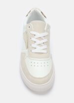 ⁦حذاء رياضة نسائي جلد وشامواه⁩ - الصورة ⁦3⁩