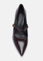 ⁦حذاء كعب نسائي جلد⁩ - الصورة ⁦3⁩