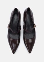 ⁦حذاء كعب نسائي جلد⁩ - الصورة ⁦4⁩