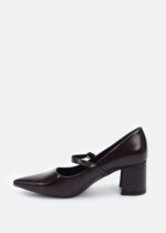 ⁦حذاء كعب نسائي جلد⁩ - الصورة ⁦5⁩