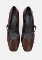 ⁦حذاء كعب نسائي جلد⁩ - الصورة ⁦4⁩