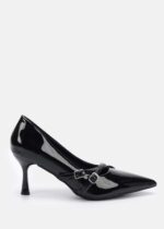 Women Patent Leather Heels Shoes