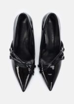 ⁦حذاء كعب نسائي جلد لامع⁩ - الصورة ⁦4⁩