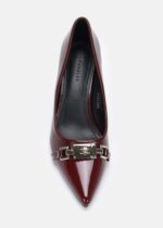 Women Leather Heels Shoes - Image 3