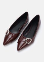 Women Leather Ballerina Shoes - Image 2