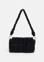 حقيبة نسائي بنسيج مموج