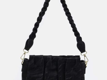 حقيبة نسائي بنسيج مموج