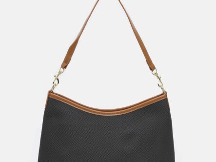 حقيبة نسائي جلد ونسيج