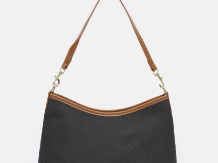 Women Leather and Fabric Bag