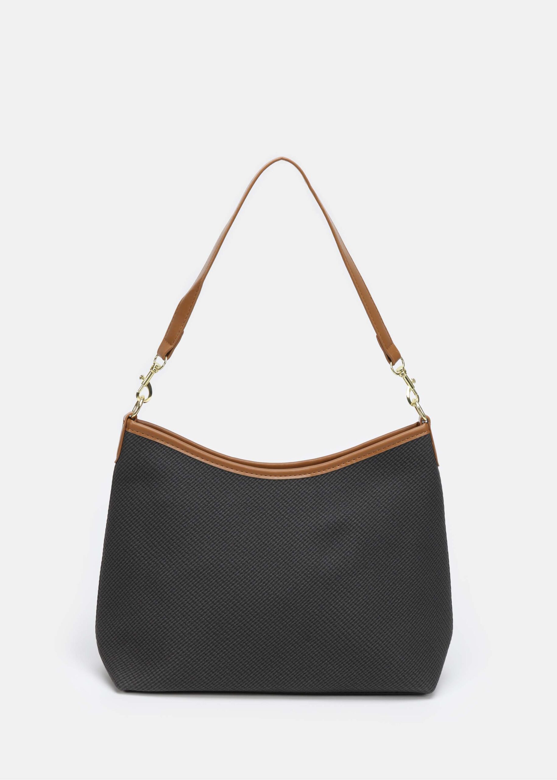 6225214013301-a Women Leather and Fabric Bag - Image 1