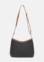 Women Leather and Fabric Bag - Image 2
