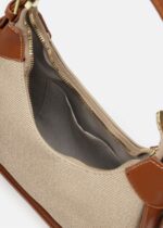 ⁦حقيبة نسائي جلد ونسيج⁩ - الصورة ⁦5⁩