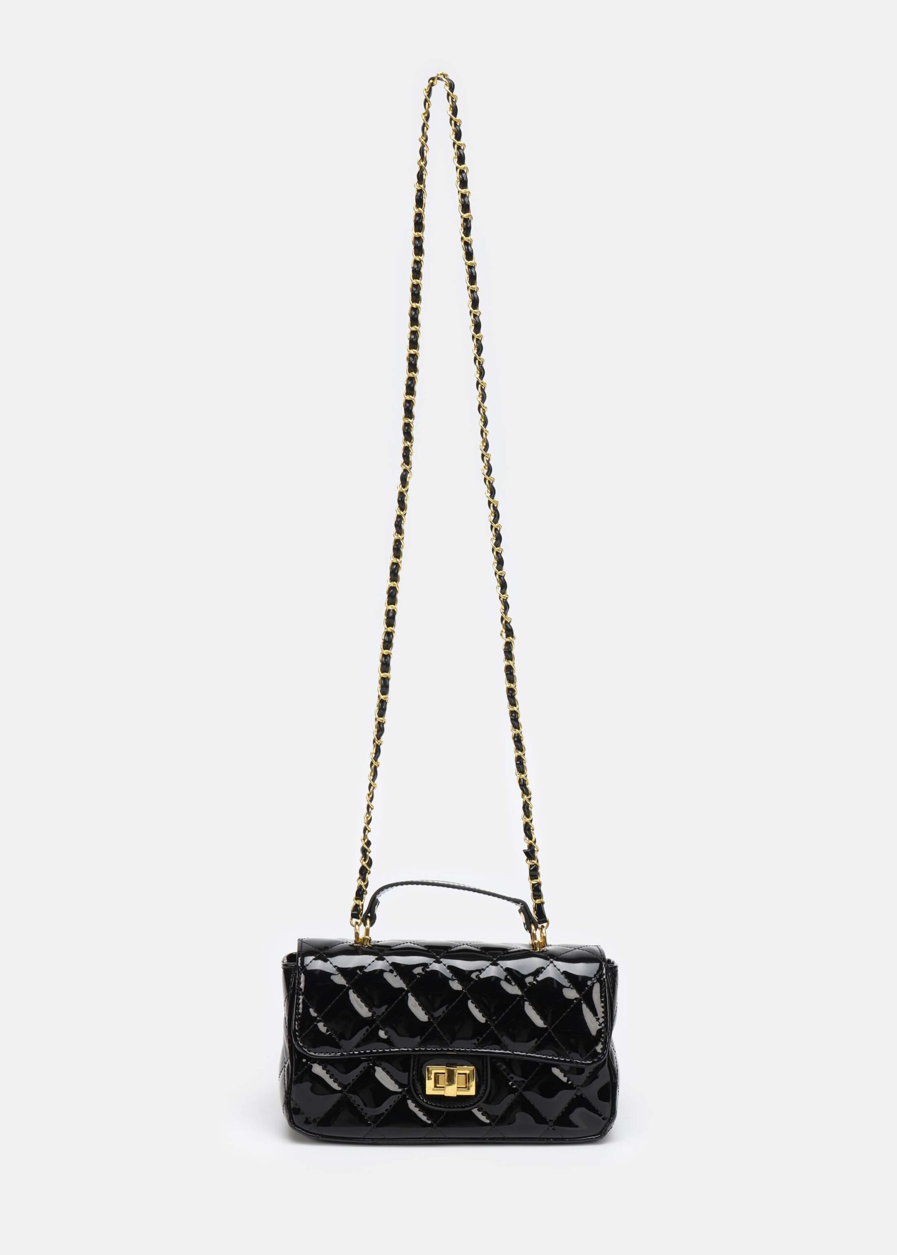 6225214013601-a Women Patent Leather Bag - Image 1