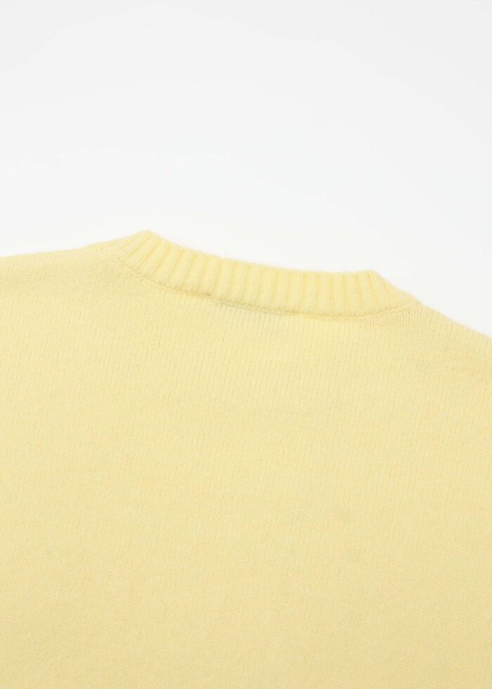 Women Knitted Plain Blouse - Image 5