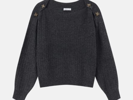 Women Knitted Patterned Blouse