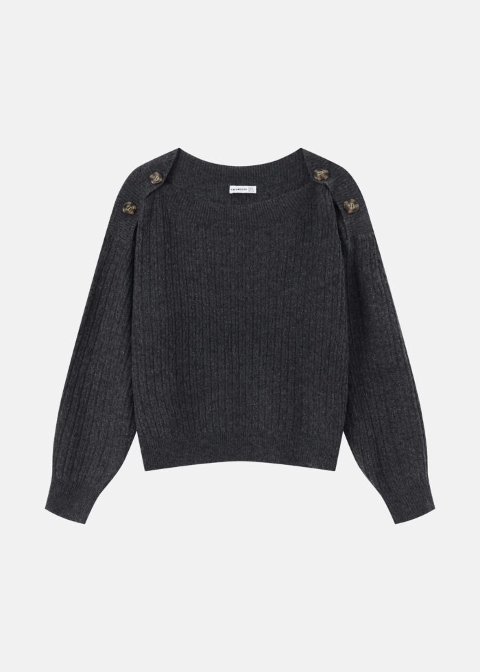 Women Knitted Patterned Blouse - Image 1