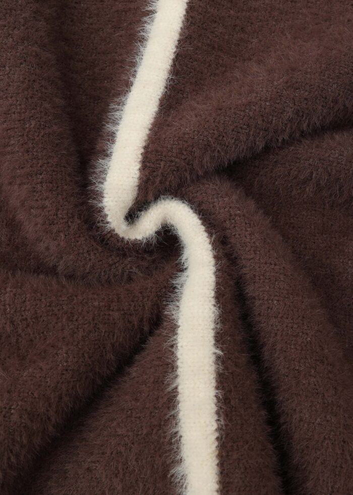 Women Hairy Knitted Blouse - Image 5