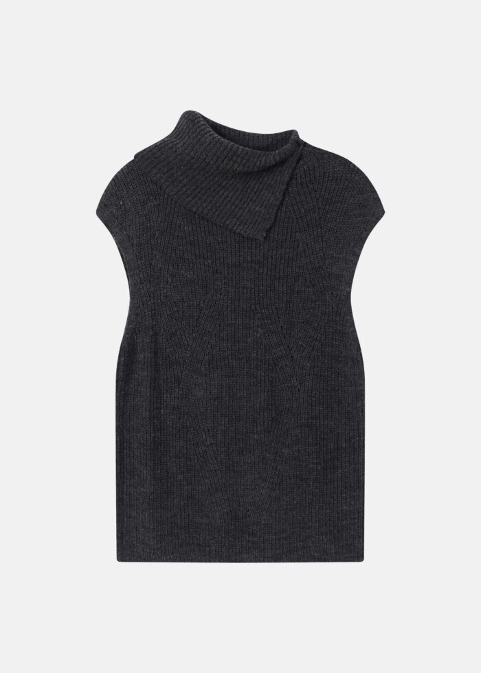 Women Knitted Striped Blouse - Image 1