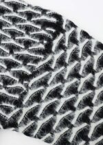 Women Hairy Knitted Patterned Blouse - Image 5