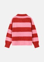 Women Knitted Striped Blouse - Image 7
