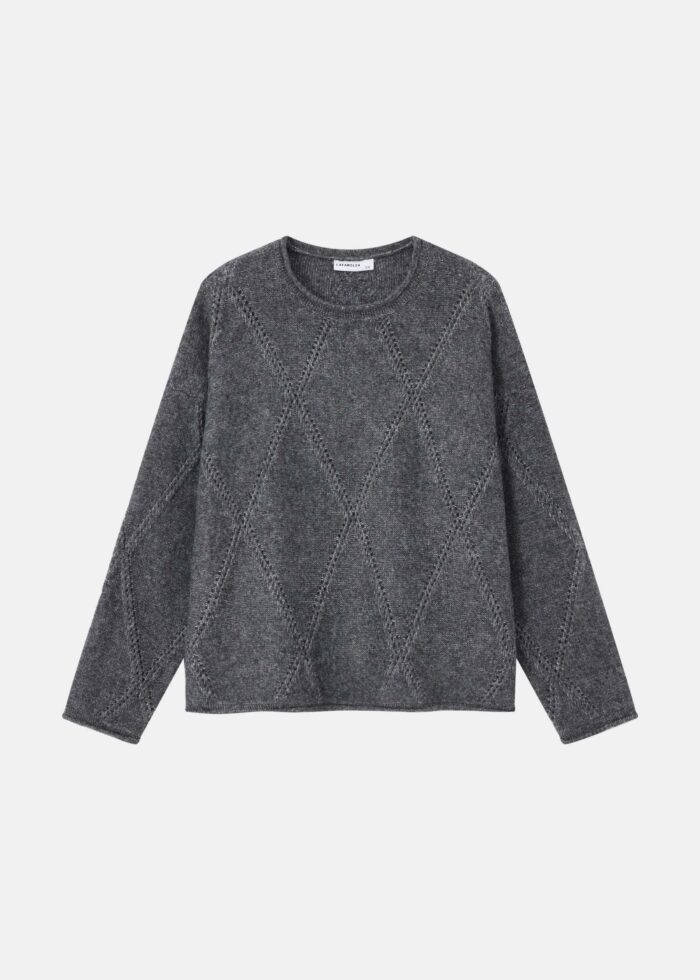 Women Knitted Patterned Blouse - Image 1